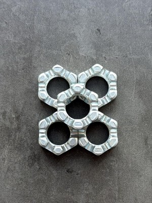 Гайка корончатая, прорезная низкая М20 ГОСТ 5919-73, покрытие цинк