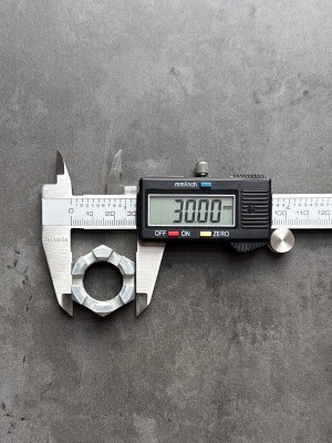 Гайка корончатая, прорезная низкая М20 ГОСТ 5919-73, покрытие цинк