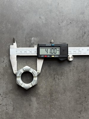 Гайка корончатая, прорезная низкая М27х1,5 ГОСТ 5919-73, класс прочности 8, покрытие цинк