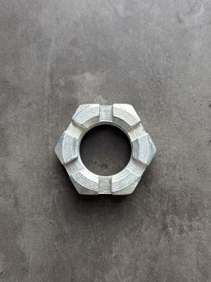 Гайка корончатая, прорезная низкая М30 ГОСТ 5919-73, класс прочности 8, покрытие цинк