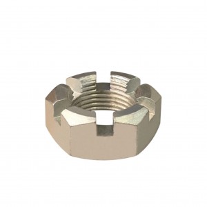 Гайка корончатая, прорезная М16х2 DIN 937