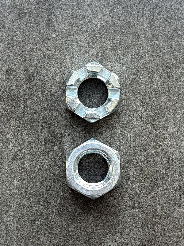 Гайка корончатая, прорезная низкая М12х1,25 DIN 937 (МАЗ, ЗИЛ, ГАЗ)