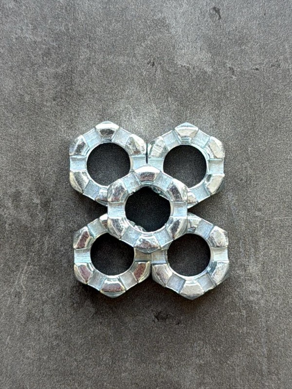 Гайка корончатая, прорезная низкая М12х1,25 DIN 937 (МАЗ, ЗИЛ, ГАЗ)