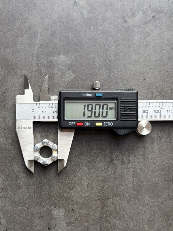 Гайка корончатая, прорезная низкая М12х1,25 ГОСТ 5919-73, покрытие цинк