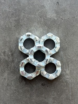 Гайка корончатая, прорезная низкая М12 ГОСТ 5933-73