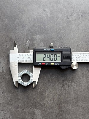 Гайка корончатая, прорезная низкая М16 ГОСТ 5933-73 класс прочности 10