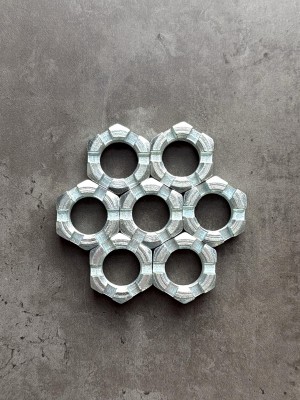 Гайка корончатая, прорезная низкая М27 ГОСТ 5933-73 класс прочности 8