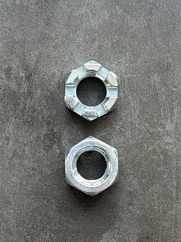 Гайка корончатая, прорезная низкая М16 DIN 937 класс прочности 8