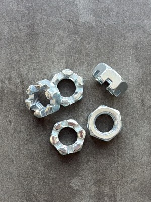 Гайка корончатая, прорезная низкая М12 ГОСТ 5933-73 класс прочности 10