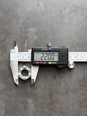 Гайка корончатая, прорезная низкая М14 ГОСТ 5919-73, класс прочности 8, покрытие цинк